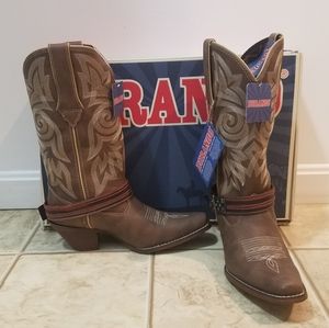 Durango Crush American Flag Strap Cowboy Boots